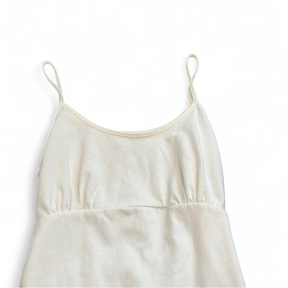 Brandy Melville white tank top with tie back detail one size small XS - Picture 7 of 9